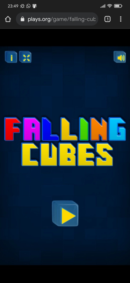 falling cubes
