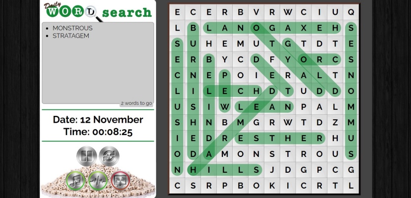 daily word search game