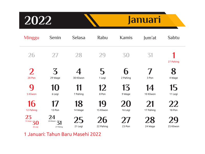 Kalender bulan 3 tahun 2022