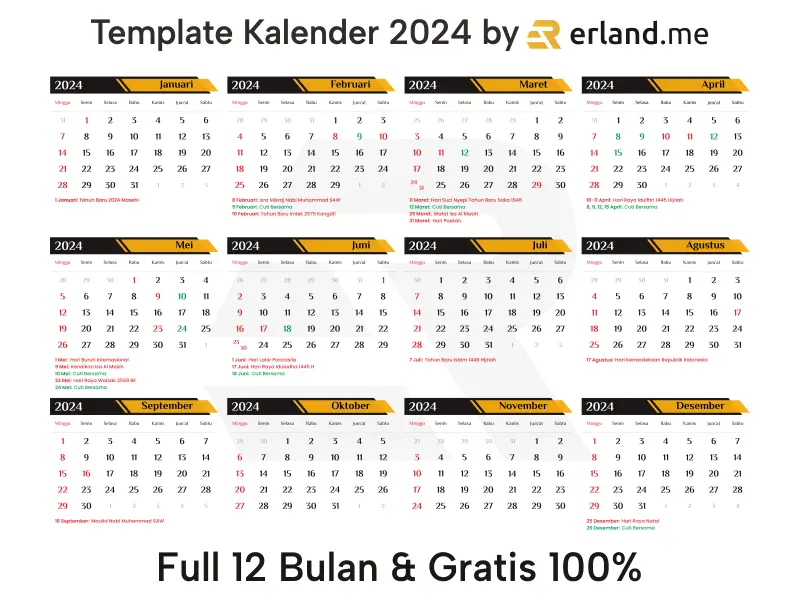 template kalender 2024 cdr png